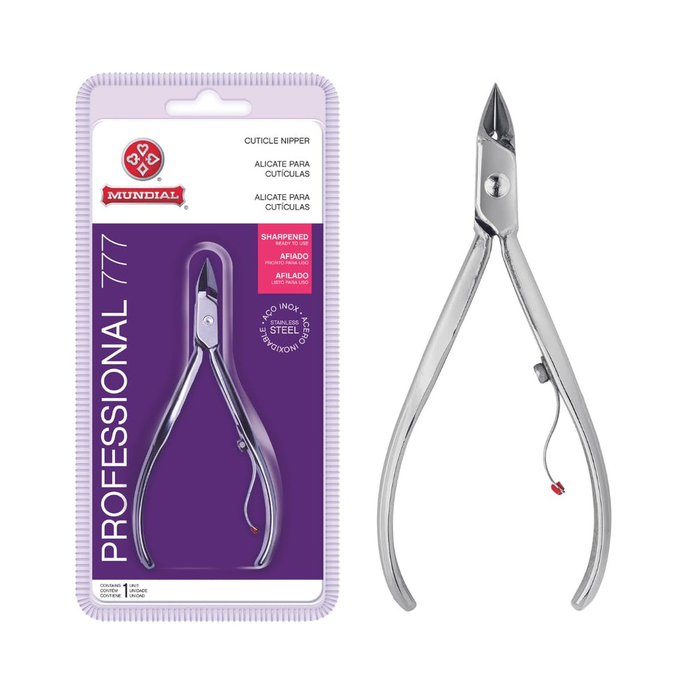Mundial 777 cuticle nipper ergonomic handle for comfortable grip