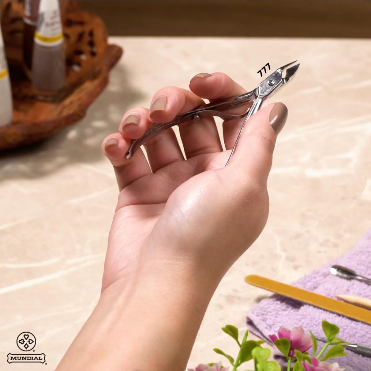 Mundial 777 cuticle nipper ideal for precise manicure grooming