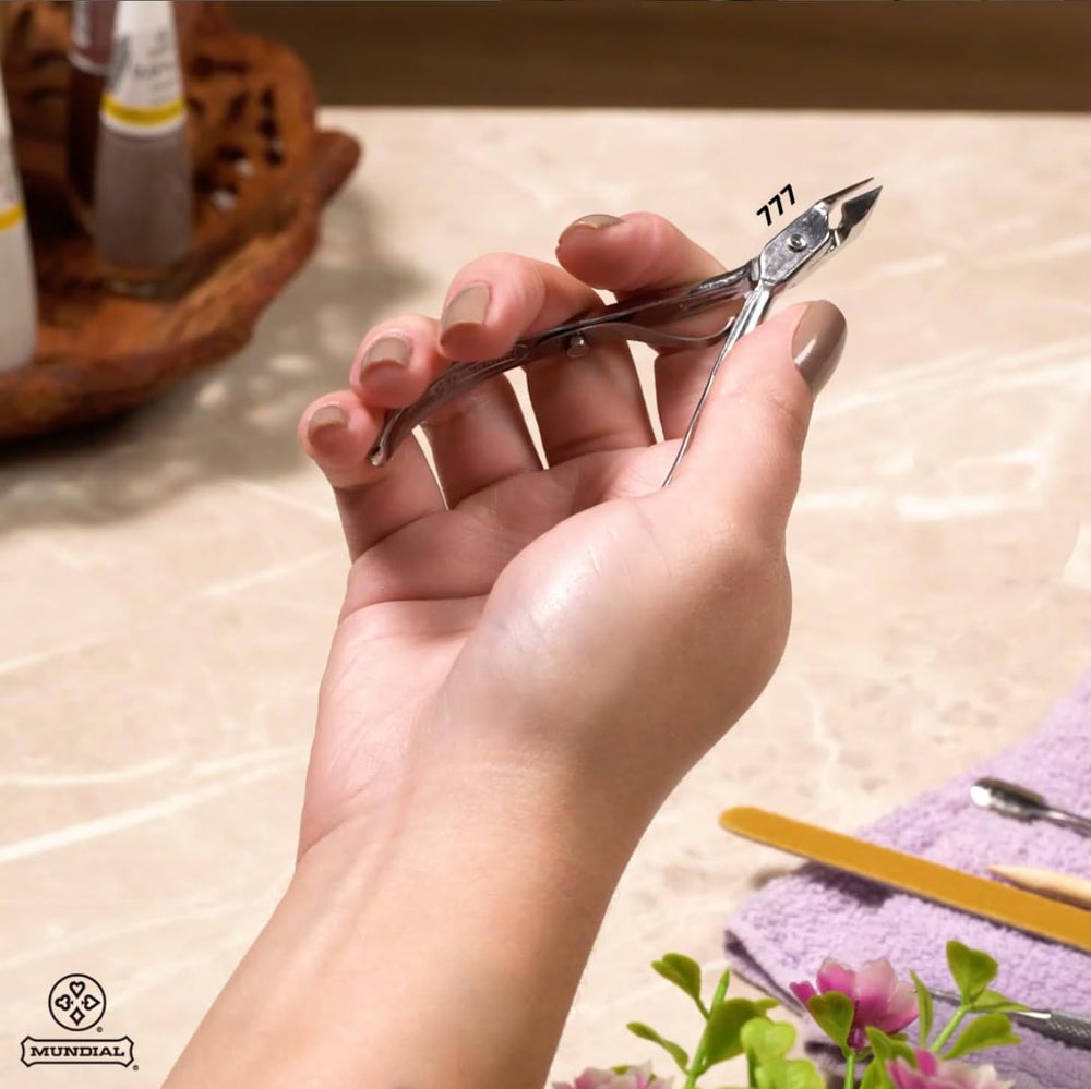 Mundial 777 cuticle nipper ideal for precise manicure grooming