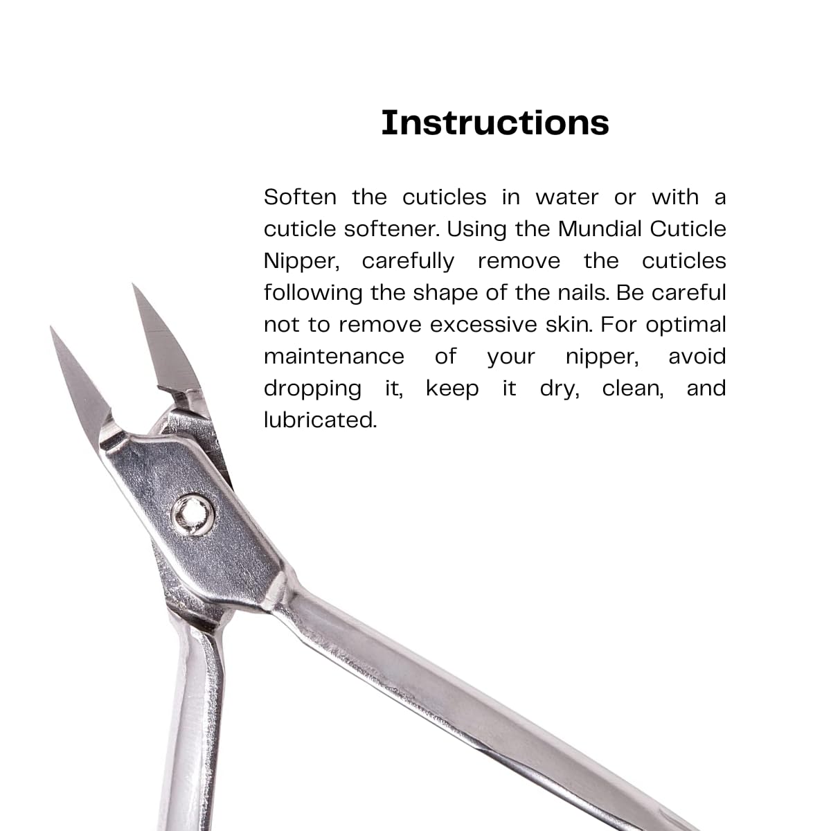 Mundial 777 cuticle nipper in genuine stainless steel corrosion-resistant