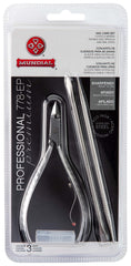 Mundial Nail Care cuticle nipper closeup enables precise trimming.