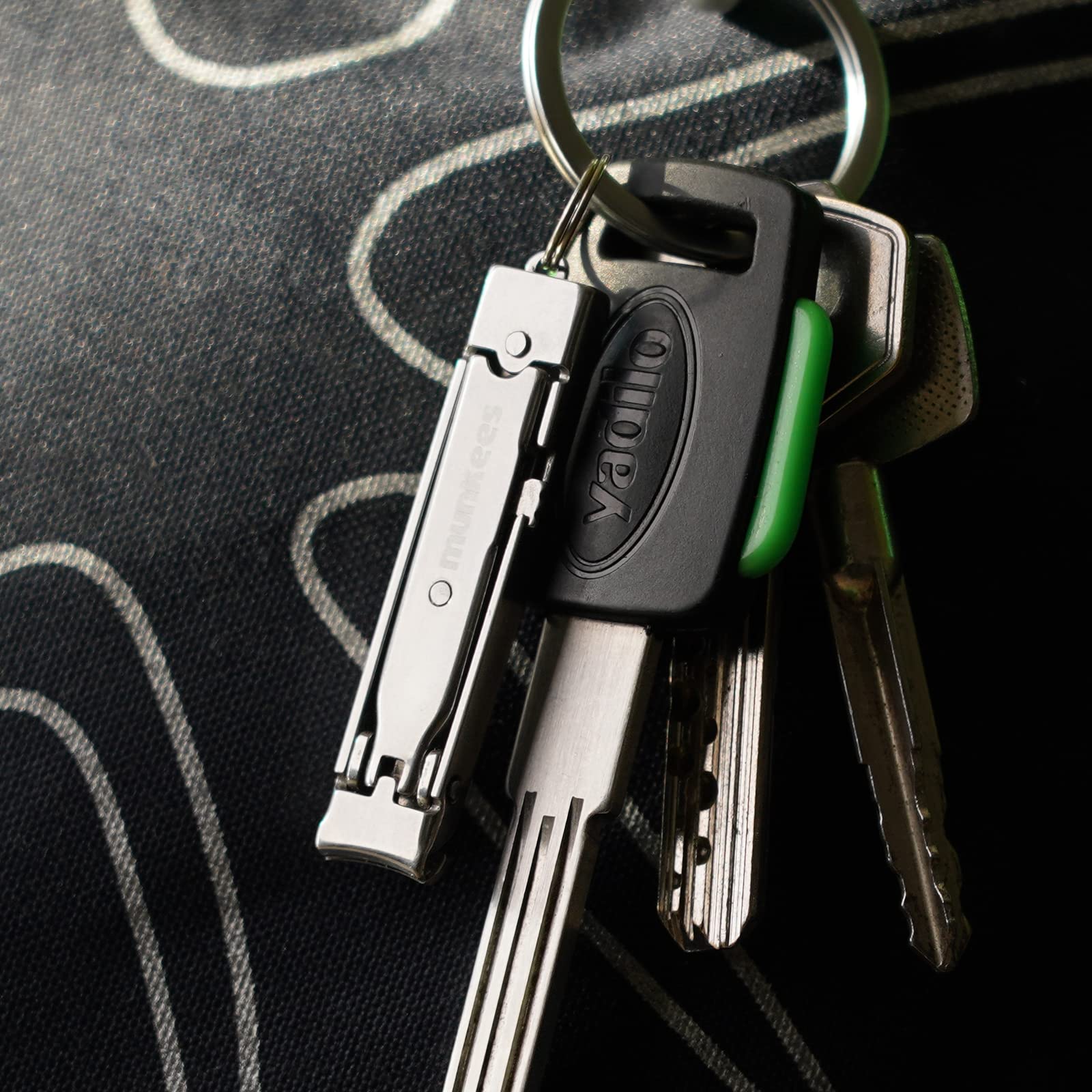 Munkees Ultra-Thin Nail Clippers Keychain outdoor adventures on-the-go grooming companion.