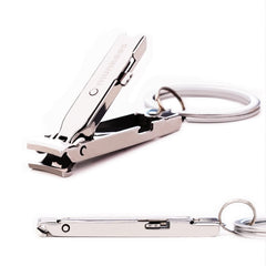 Munkees Ultra-Thin Nail Clippers Keychain folded compact for travel-ready grooming.