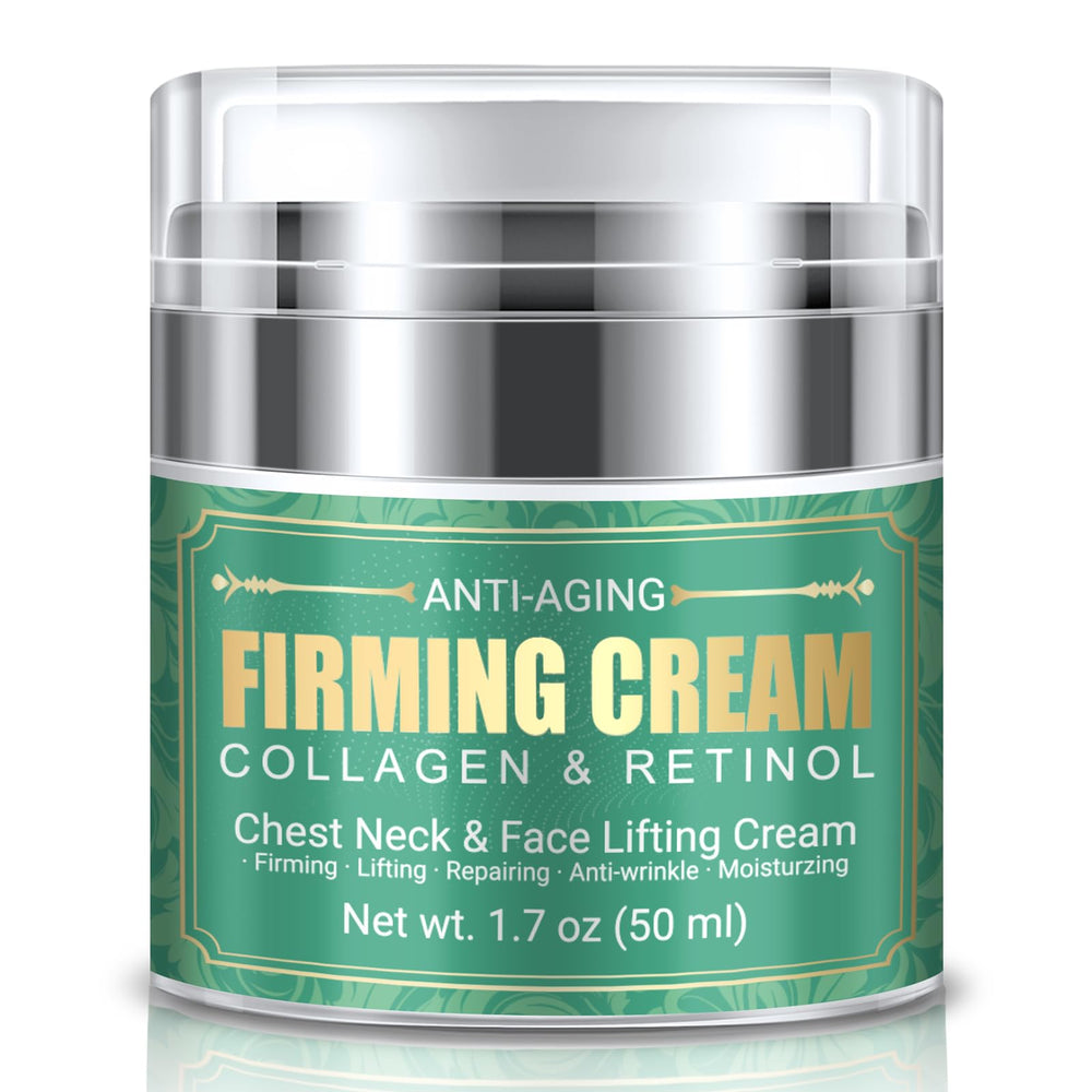 MUOCOBU neck cream jar closeup for firming neck skin.