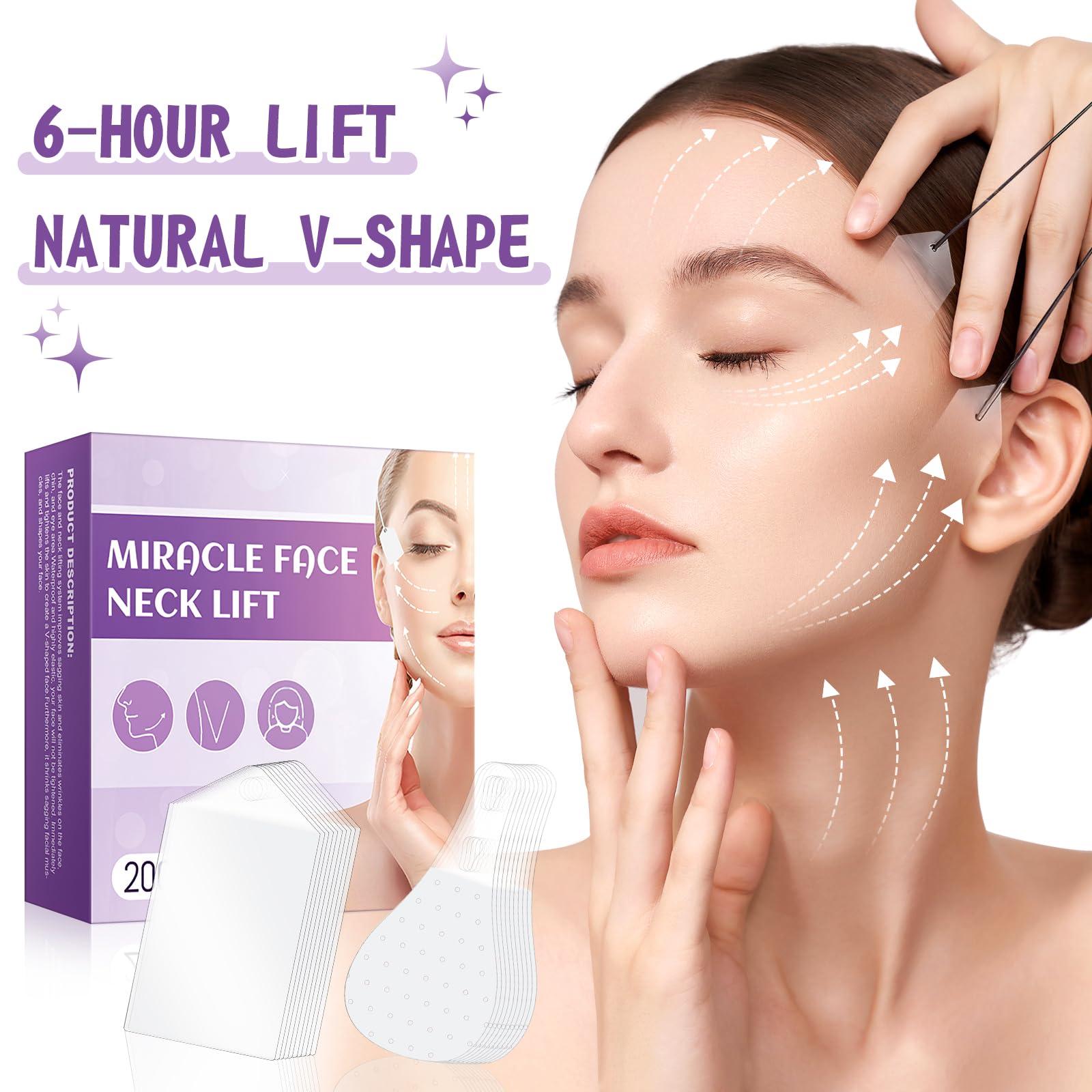 MUOCOBU tape worn under makeup for an invisible, seamless finish.