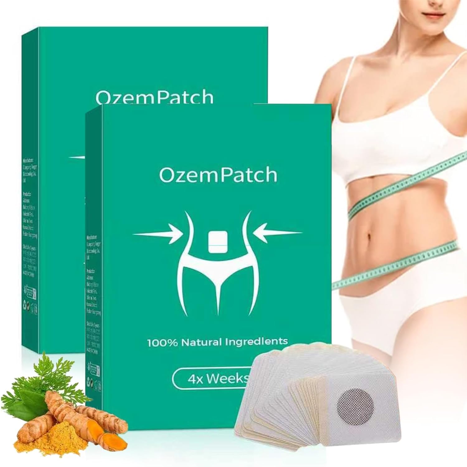 MUPUFU Rejuvacare Ozem Patch front-view box showing compact skin-friendly packaging.