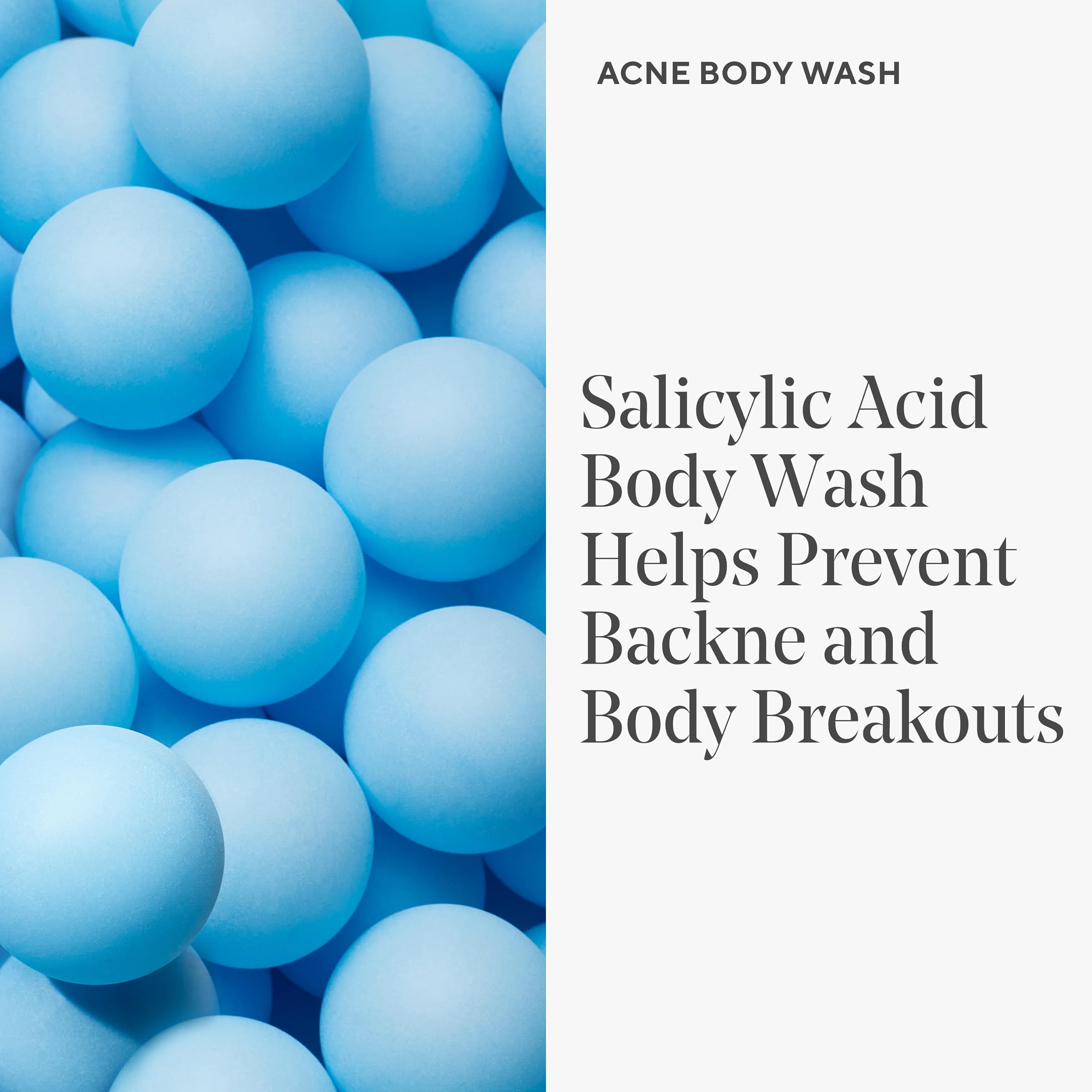 Murad Acne Body Wash exfoliation-dates-seed highlights visible texture improvement after use.