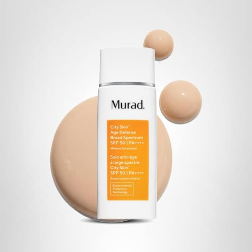 Murad City Skin Age Defense SPF50 soft glow finish after application