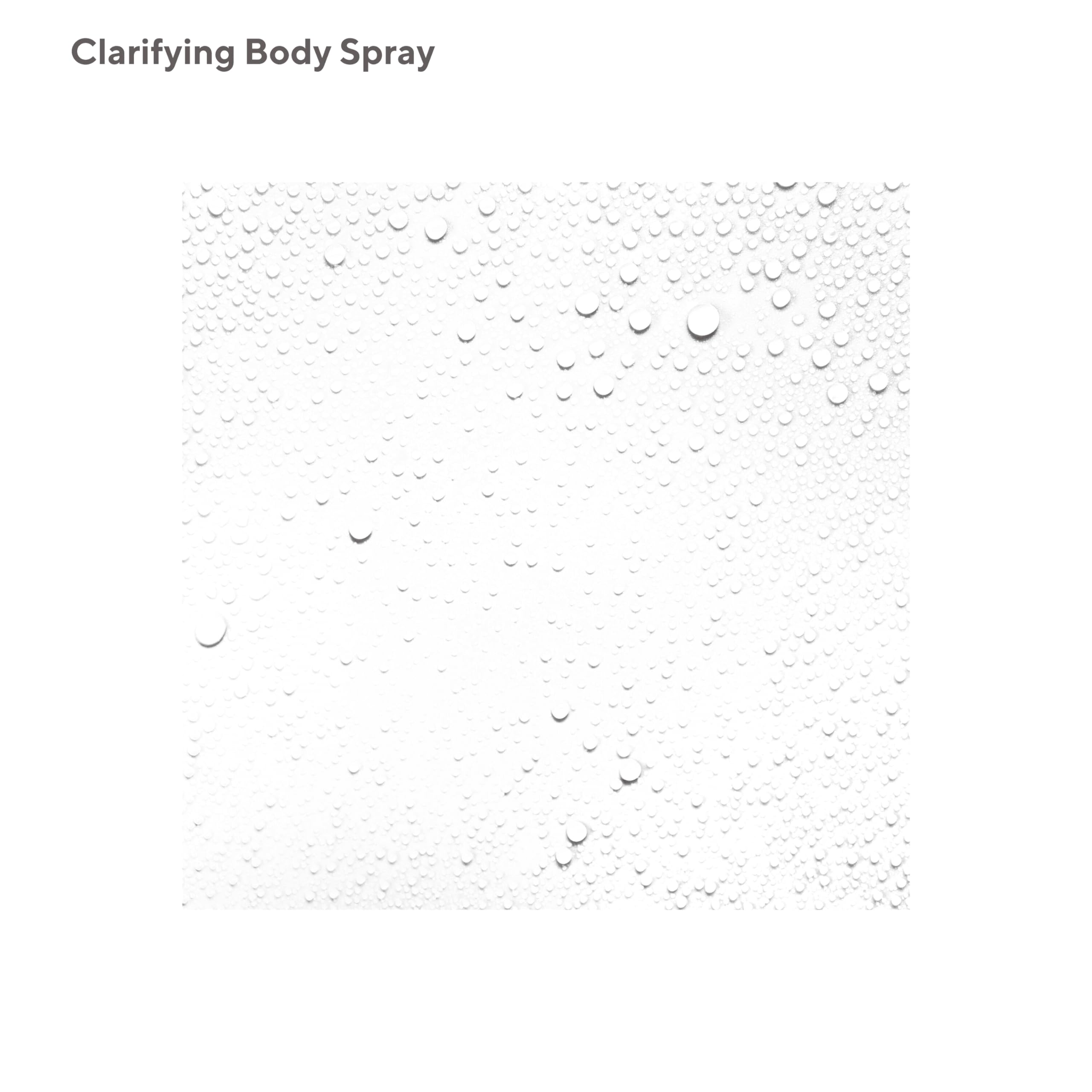 Murad Clarifying Body Spray contains salicylic acid to target pores for clearer skin.
