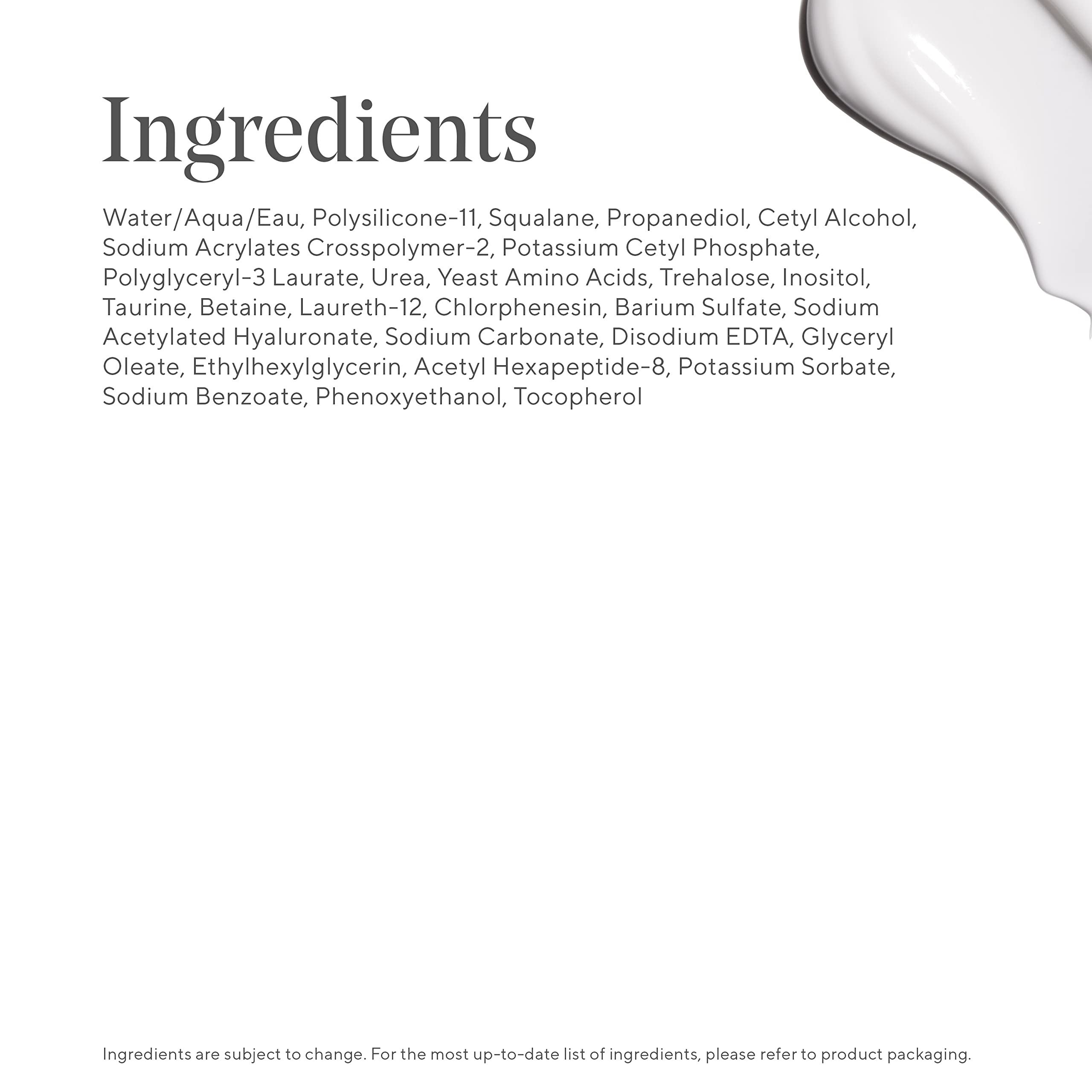 Murad Cream dispense drops on skin demonstrates instant plumping feel