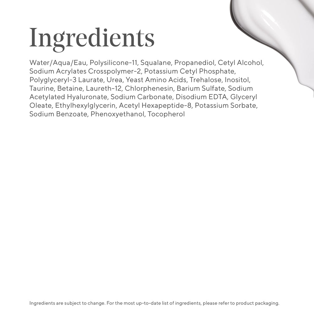 Murad Cream dispense drops on skin demonstrates instant plumping feel