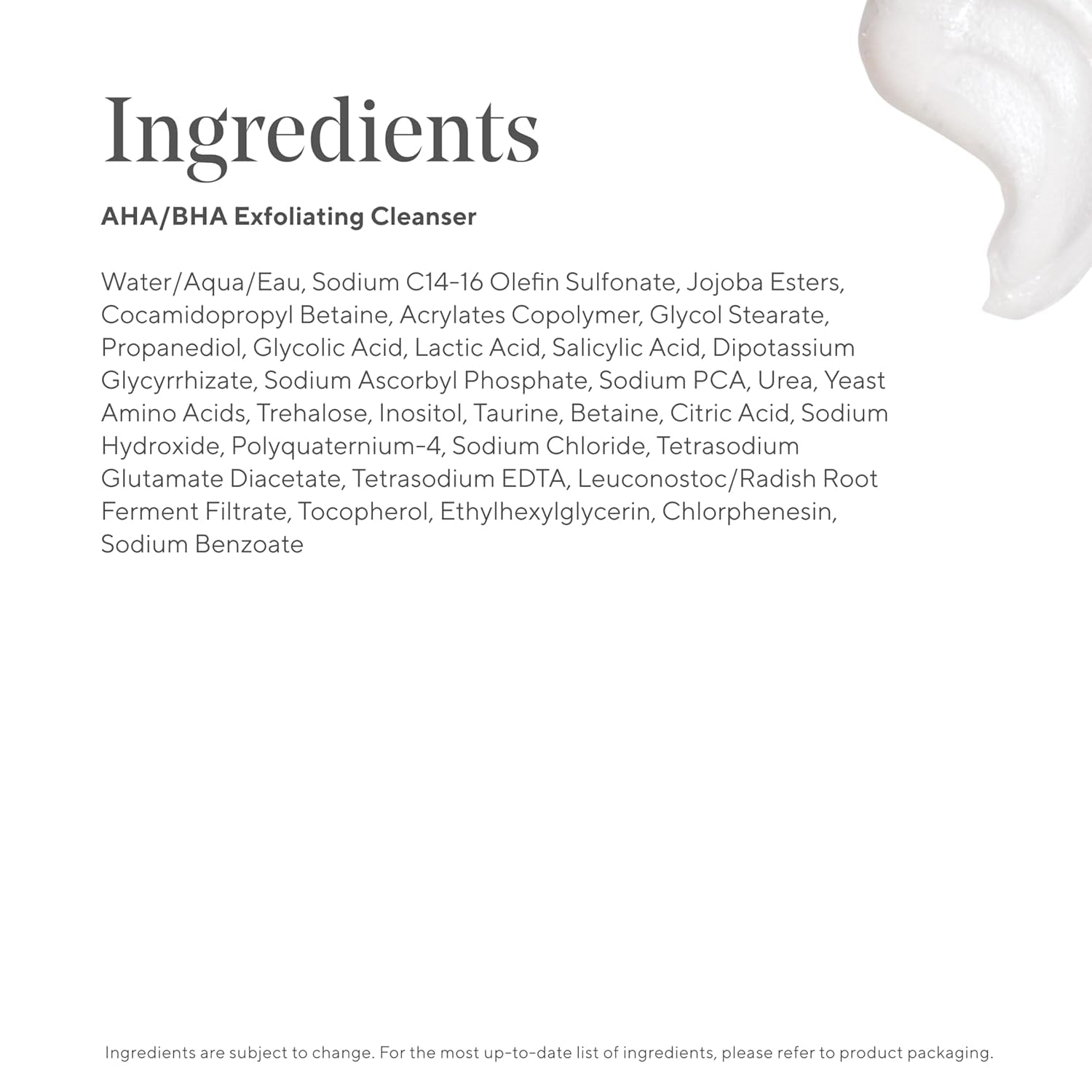 Murad exfoliating cleanser application foam demonstrates refreshing facial wash routine.