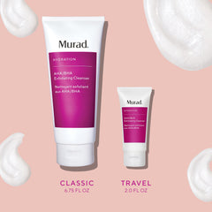 Murad exfoliating cleanser jojoba beads close-up highlight gentle polishing particles.