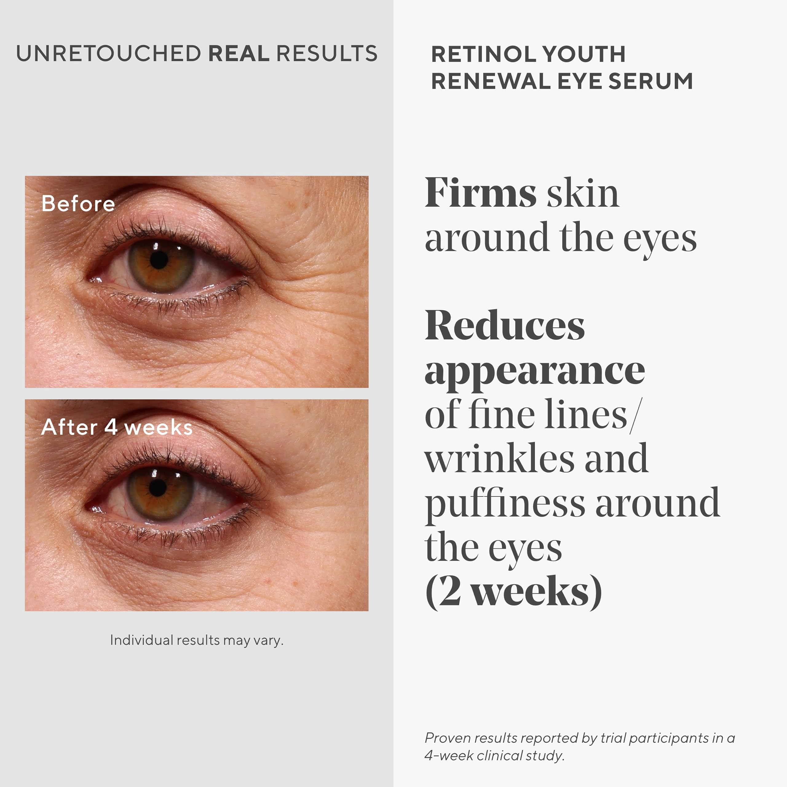 Murad eye serum texture close-up with brightening finish for refreshed look.