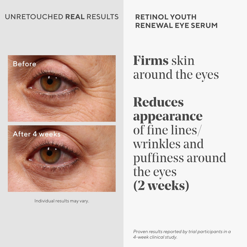 Murad eye serum texture close-up with brightening finish for refreshed look.