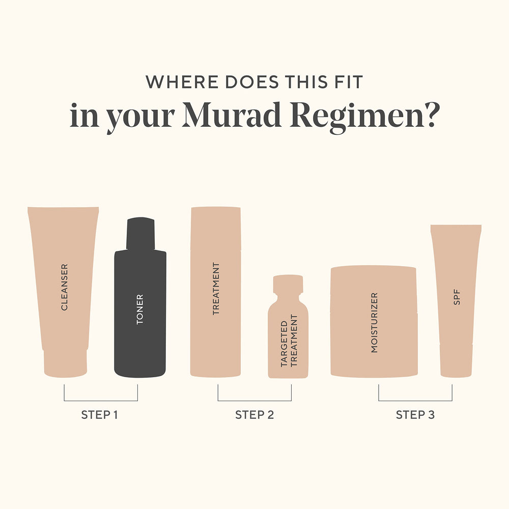 Murad Hydrating Toner skin swatch suggests balanced, refreshed complexion