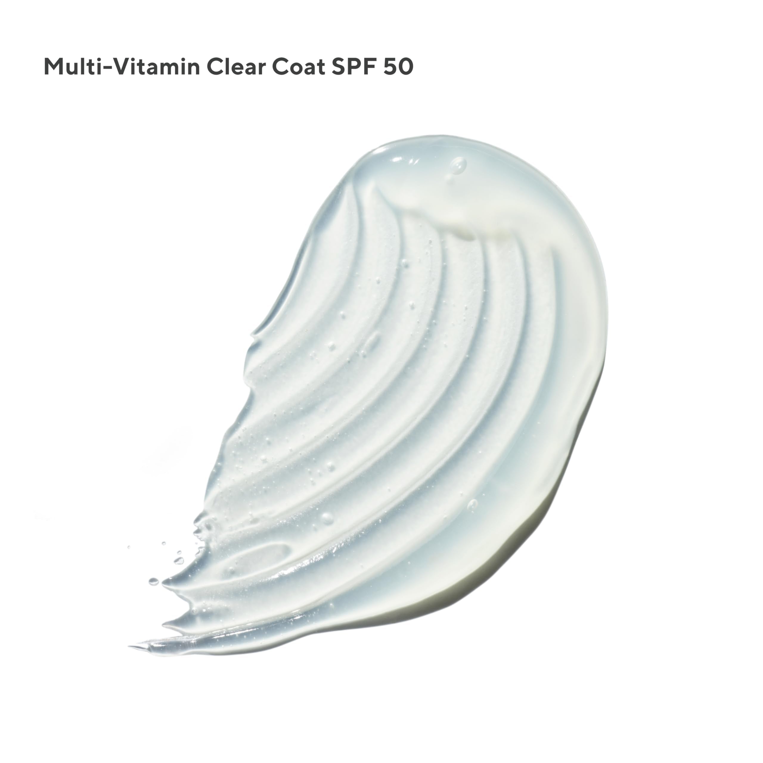 Murad Multi-Vitamin Clear Coat Sunscreen label closeup highlights vitamin blend and broad SPF