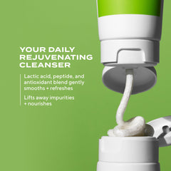 Murad Renewing Cleansing Cream pump-dispense showcases easy lather for controlled cleansing.