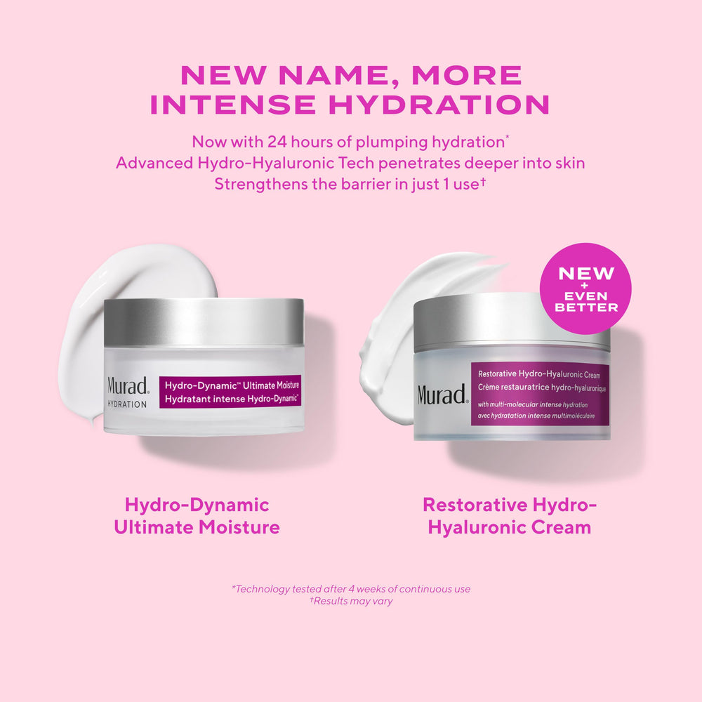 Murad Restorative Hydro-Hyaluronic Face Cream sunflower oil nourishes skin texture.