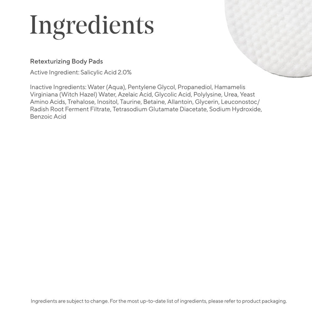 Murad multi-acid pad surface reveals azelaic, salicylic and glycolic acids