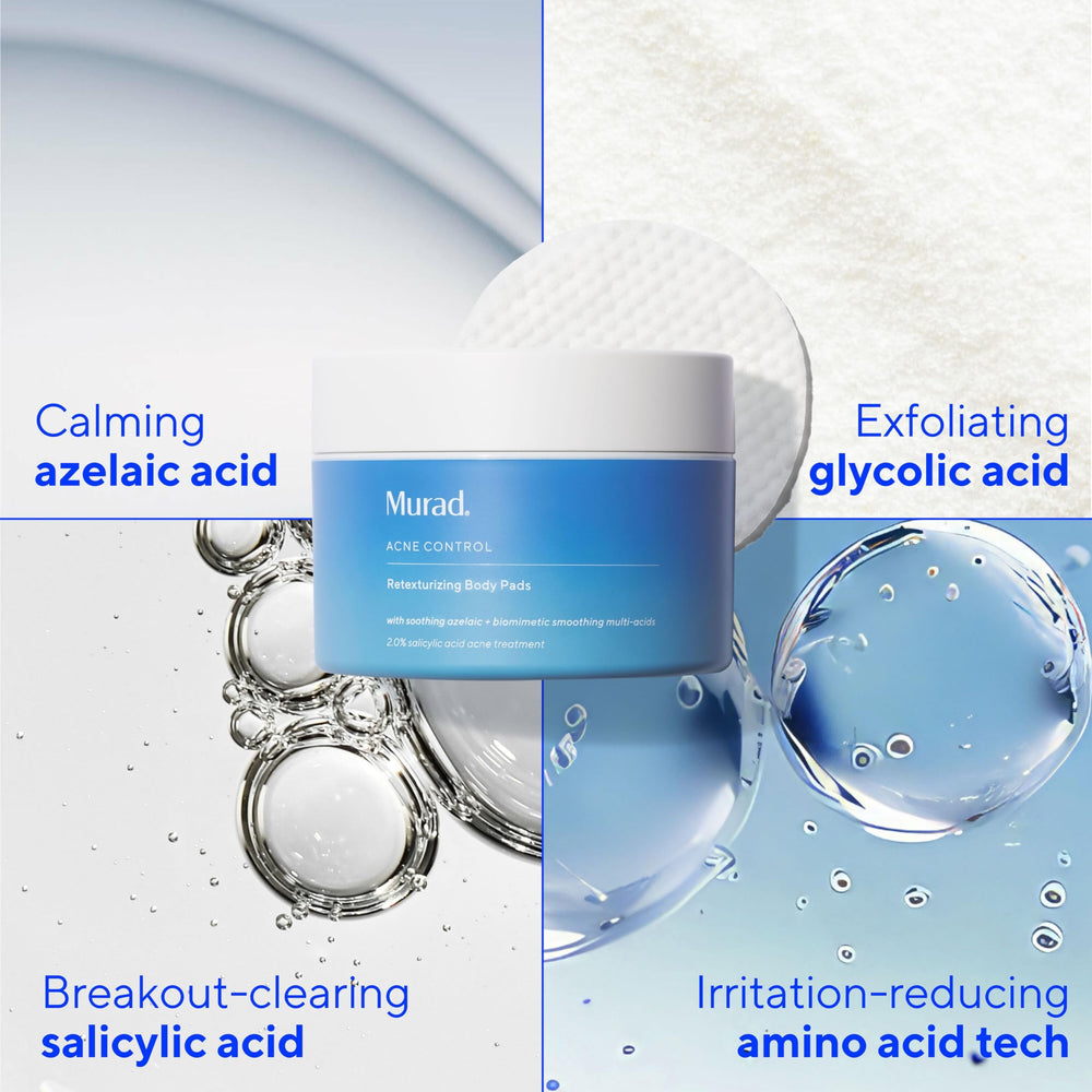 Murad pad used on knee to reduce rough bumps