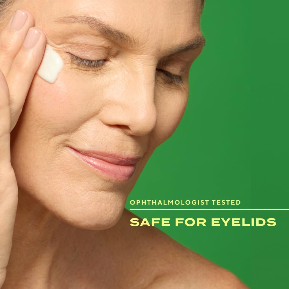 Lid tightening look around eyelids with gentian root and oat film