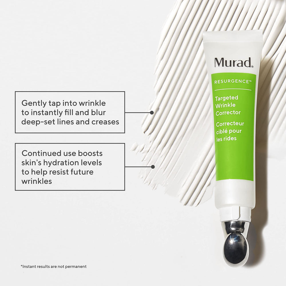Murad Targeted Wrinkle Corrector packaging shown for essential skincare regimen