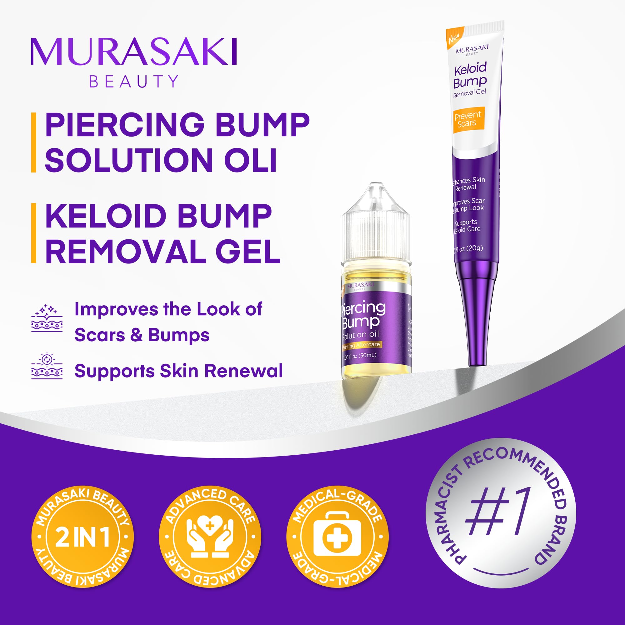 MURASAKI BEAUTY suitable for multiple piercings with safe-use design.
