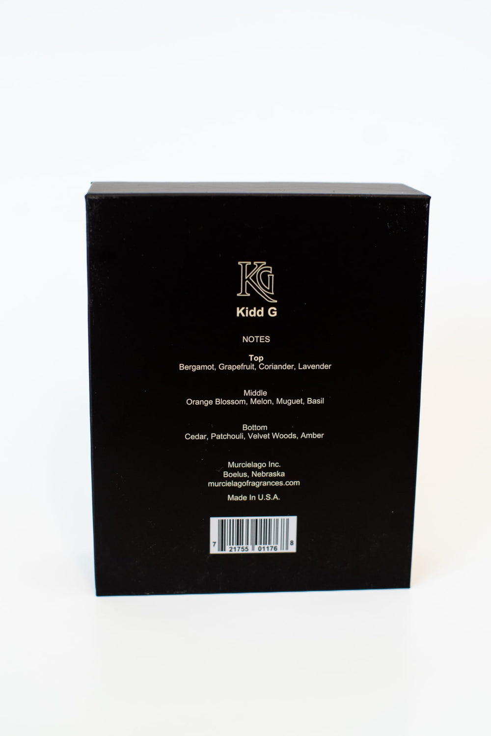 Murcielago Kidd G Cologne woodsy base notes hint lasting warmth for versatile wear