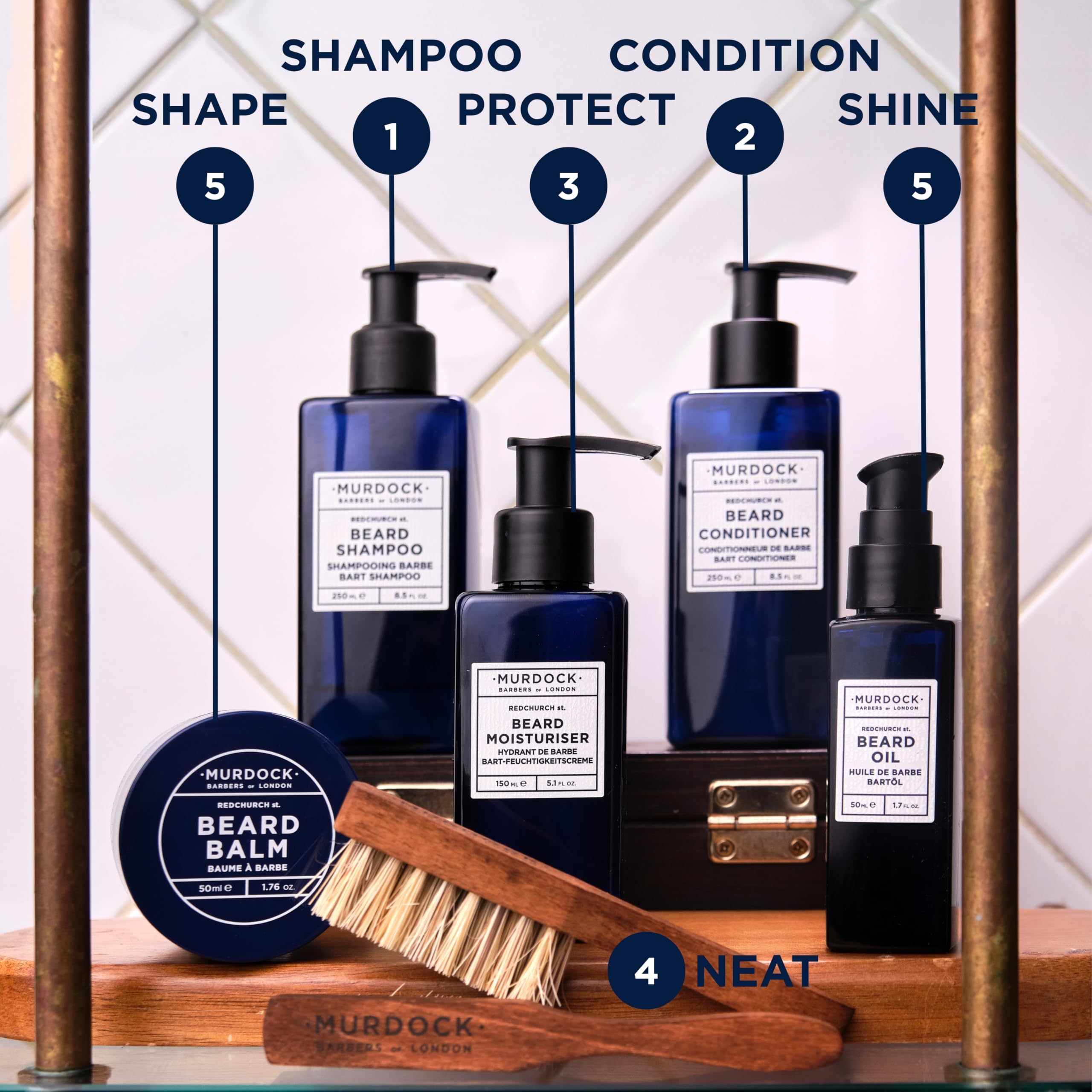 Murdock London Clean Label ingredients show a paraben-free formula for healthier grooming.