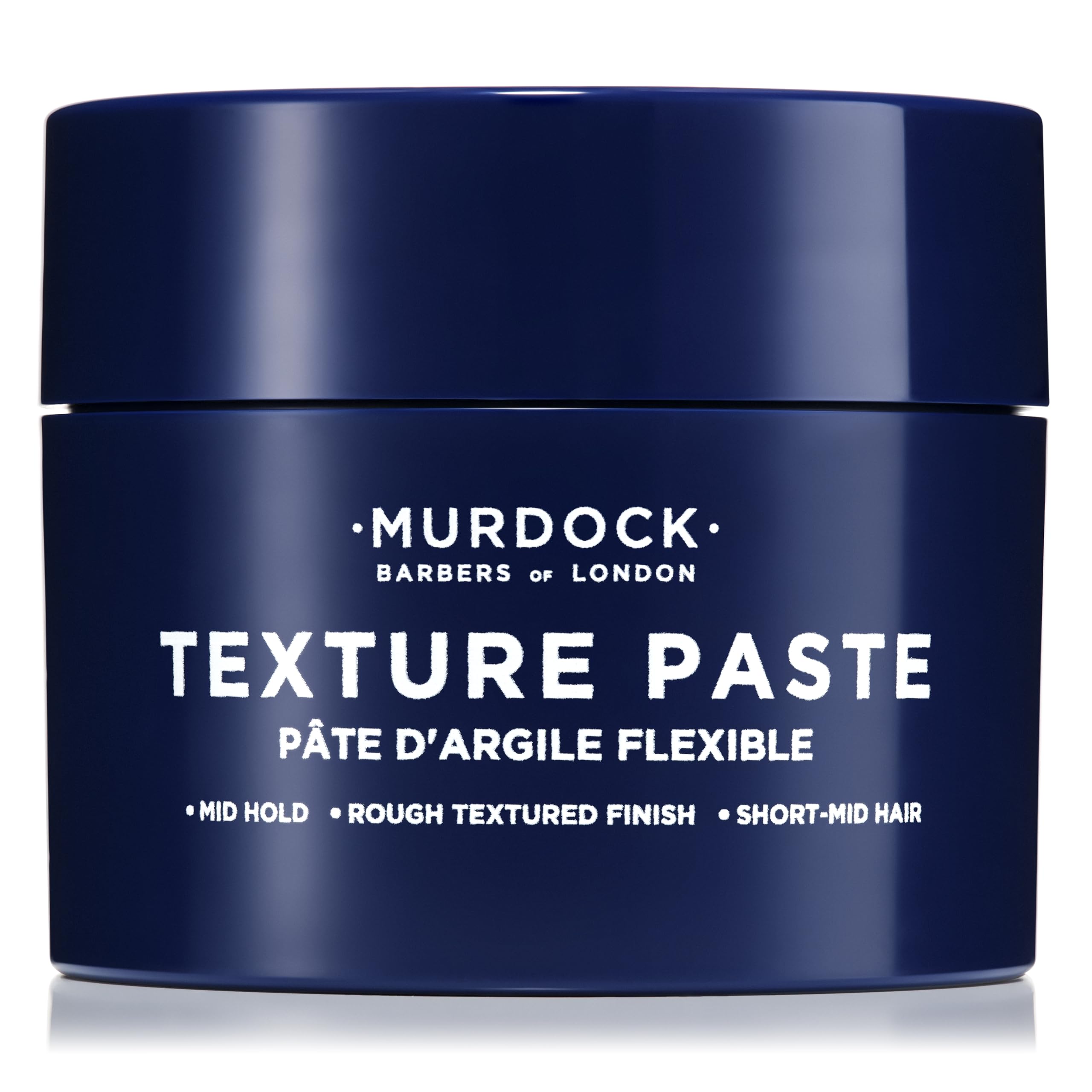 Barbershop blend aroma of Murdock London Texture Paste in product shot.