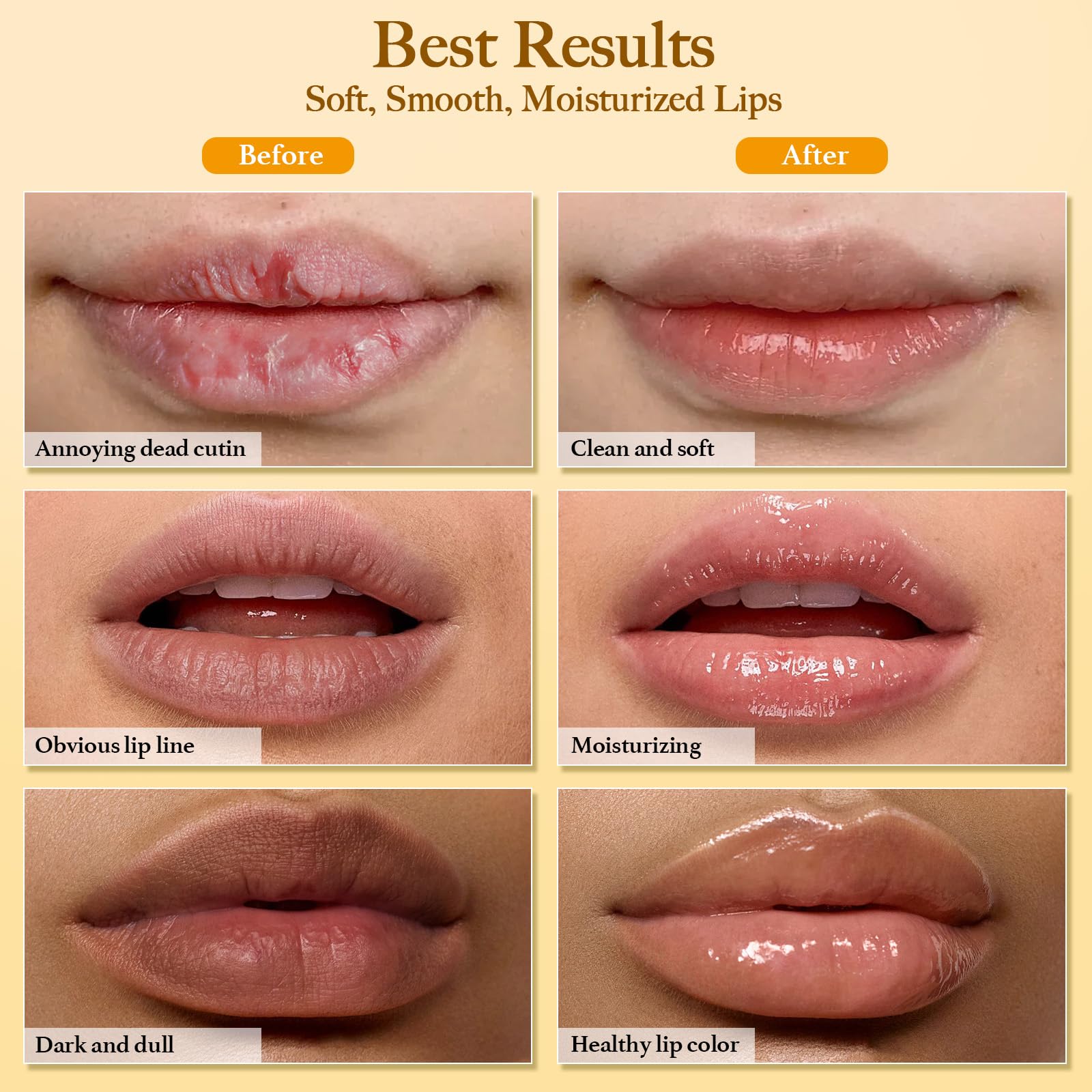 Murend lip care flatlay showing complete lip routine