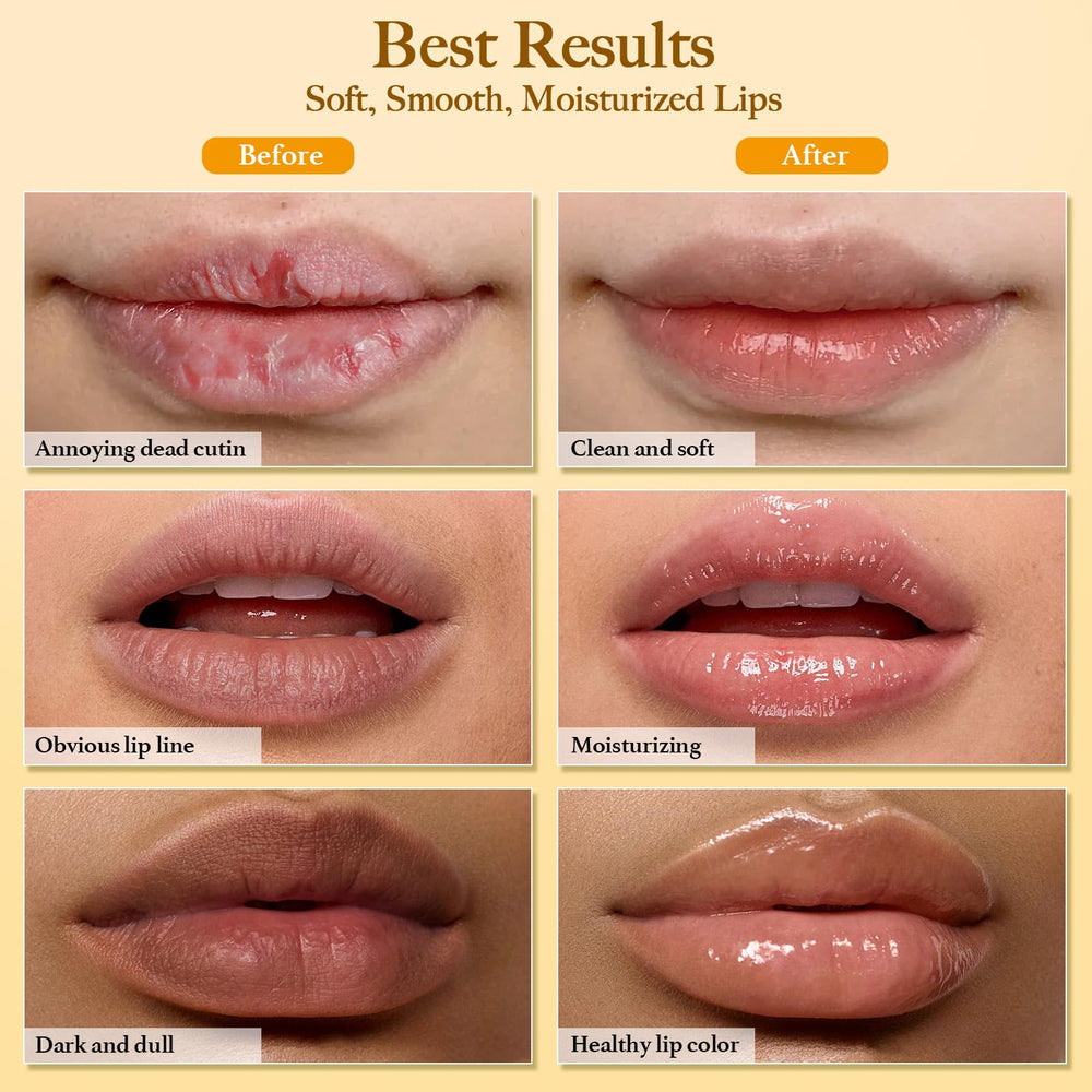 Murend lip care flatlay showing complete lip routine