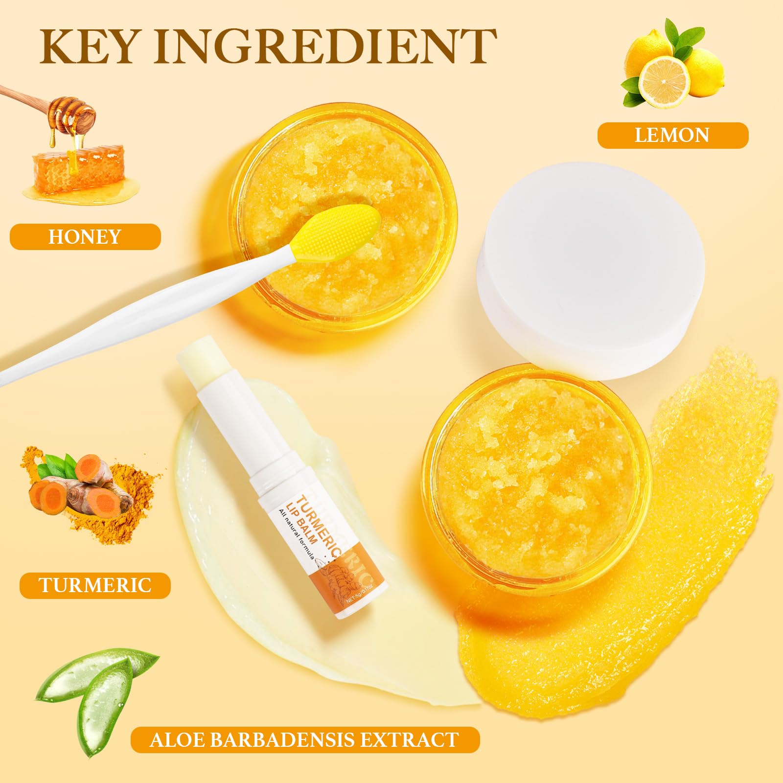 Murend turmeric ingredients close-up highlighting natural extracts