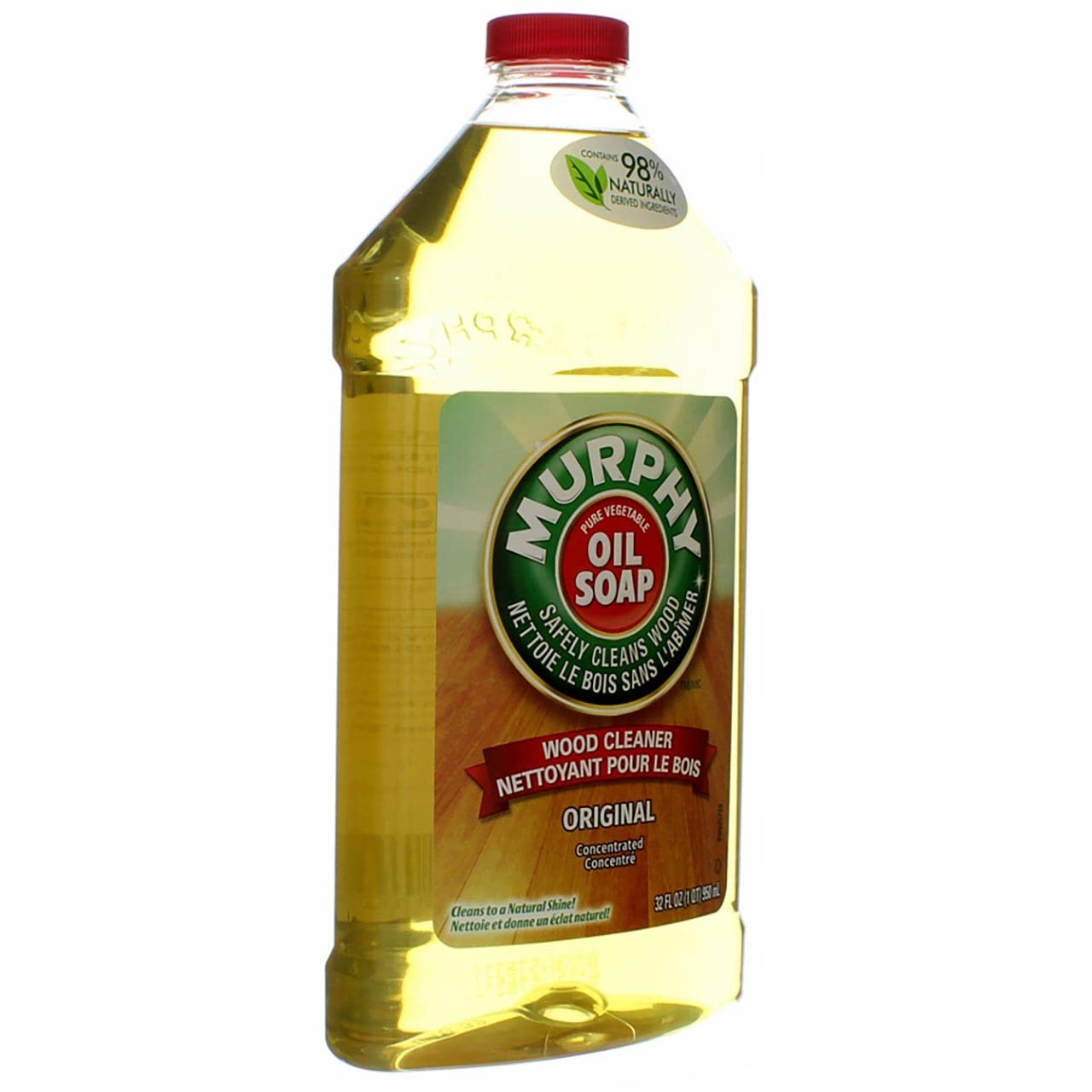 Murphy Original Oil Soap being wiped on trim for quick care.