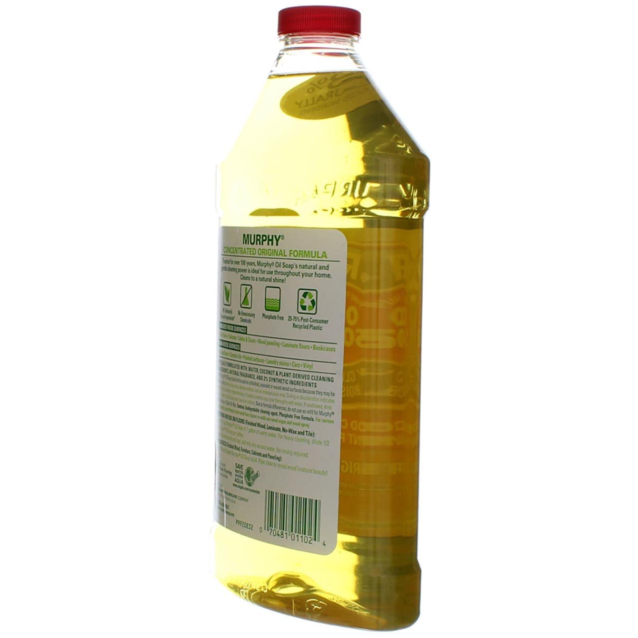 Murphy Original Oil Soap for cabinets demonstrates safe cleaning of sealed surfaces.