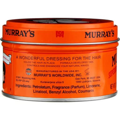 Murray's pomade finish provides a subtle shine without heaviness