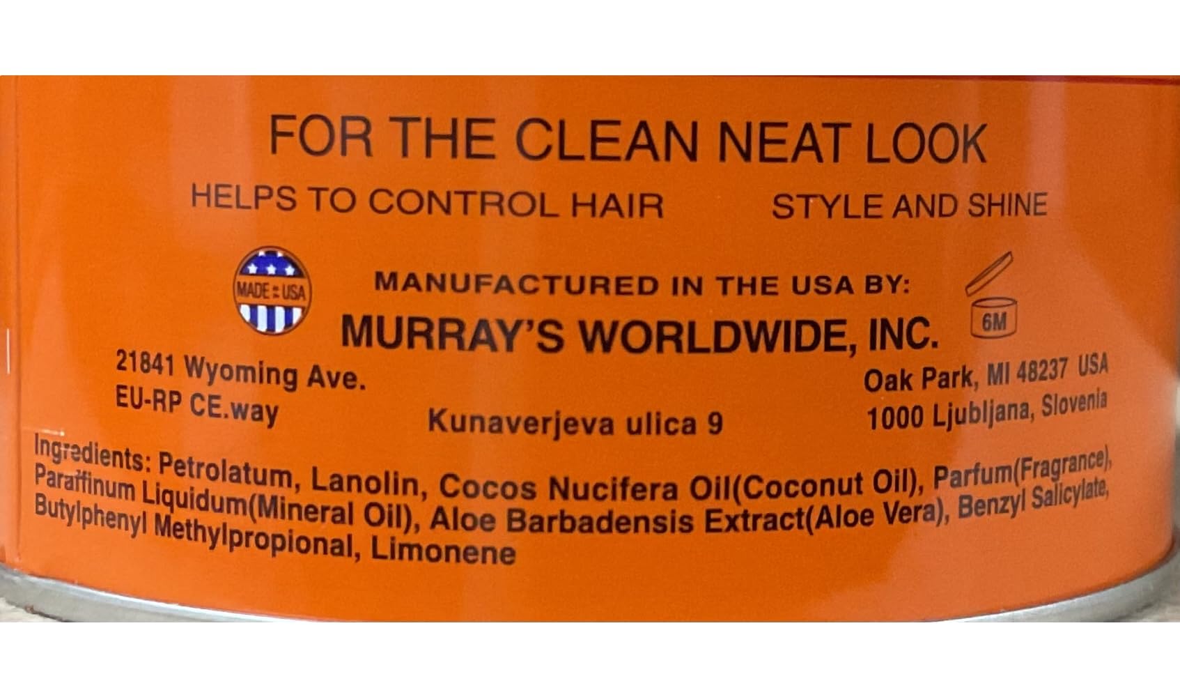 Murray s Super Light orange black 3oz pack2 label detail emphasizes on the go convenience