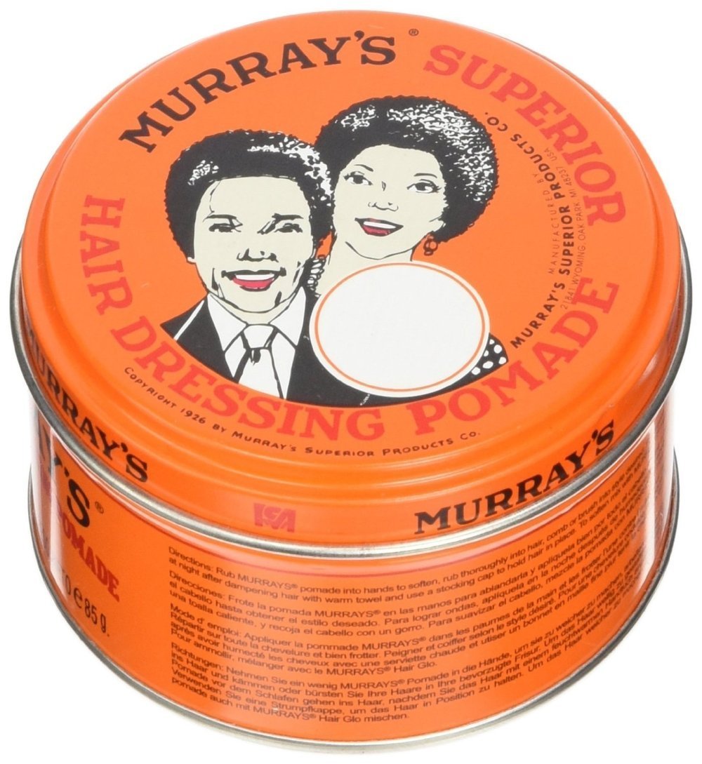 Murray's Superior Hair Dressing Pomade back view emphasizes all-day control and flexible shaping options