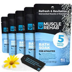 Muscle Rehab travel Epsom pack arnica turmeric for portable muscle relief on the go