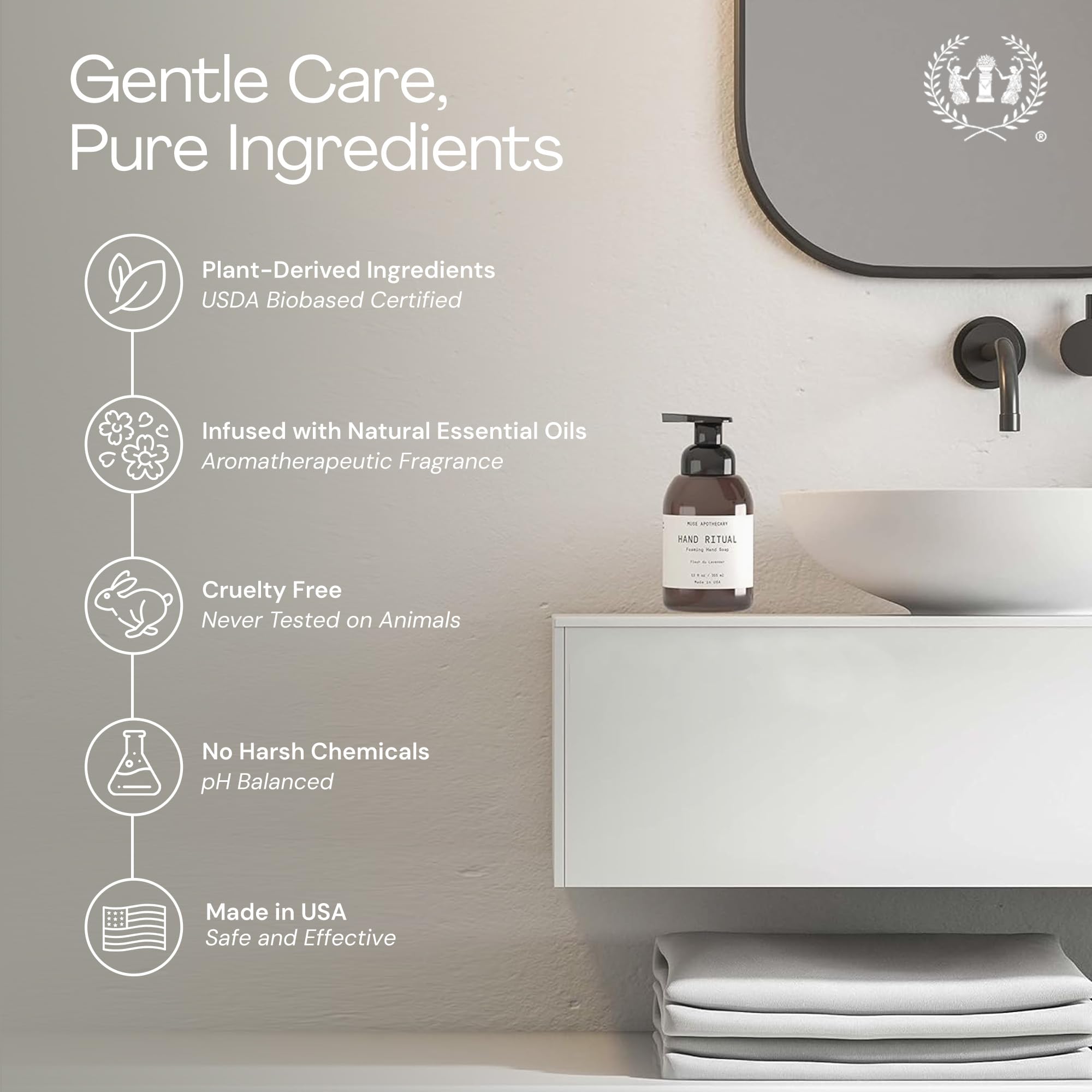 Muse Apothecary Hand Ritual 3-pack display shows value-friendly gift option.