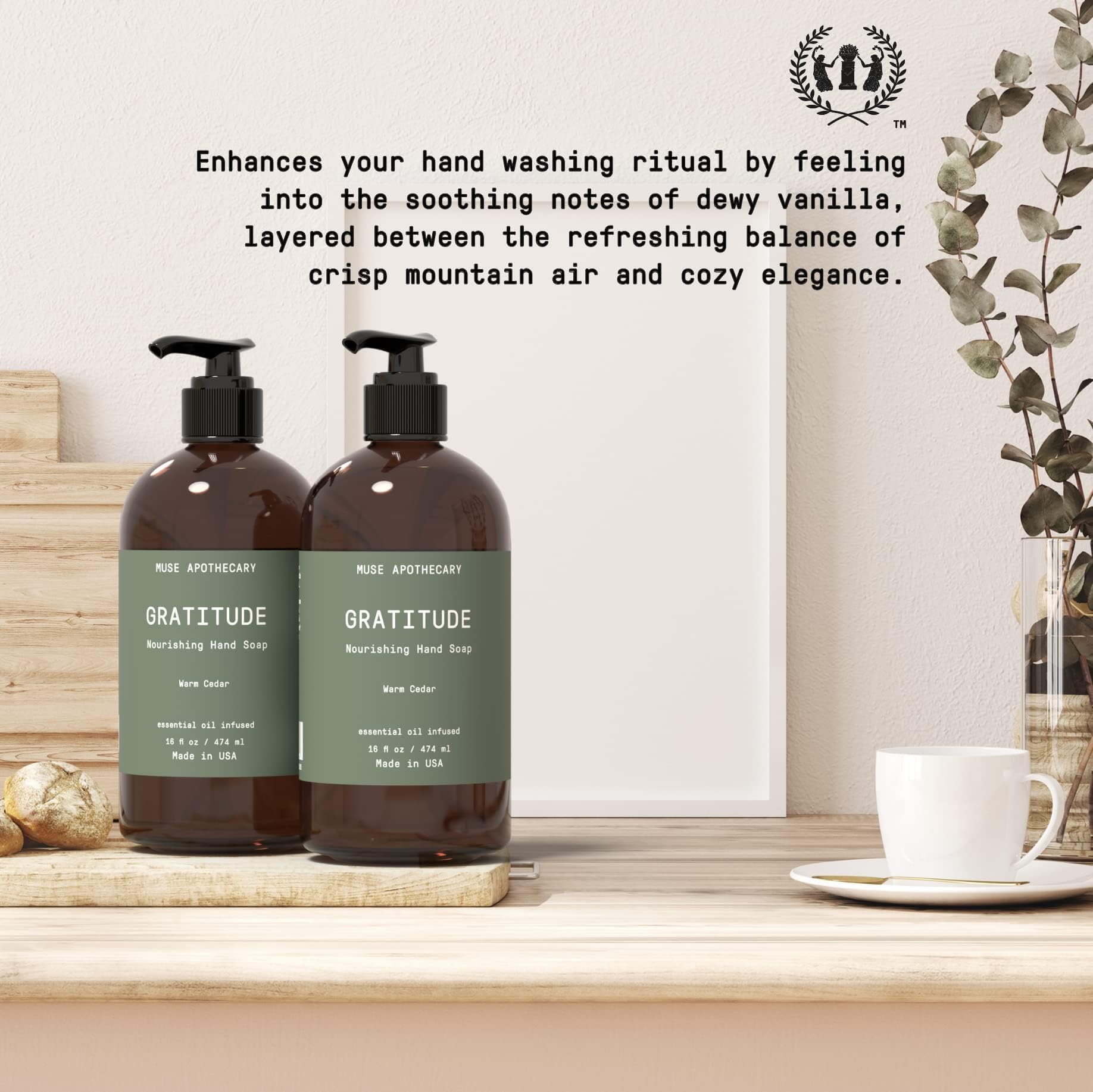 Muse Apothecary Hand Ritual natural essential oils for refreshing aromatherapy at handwash
