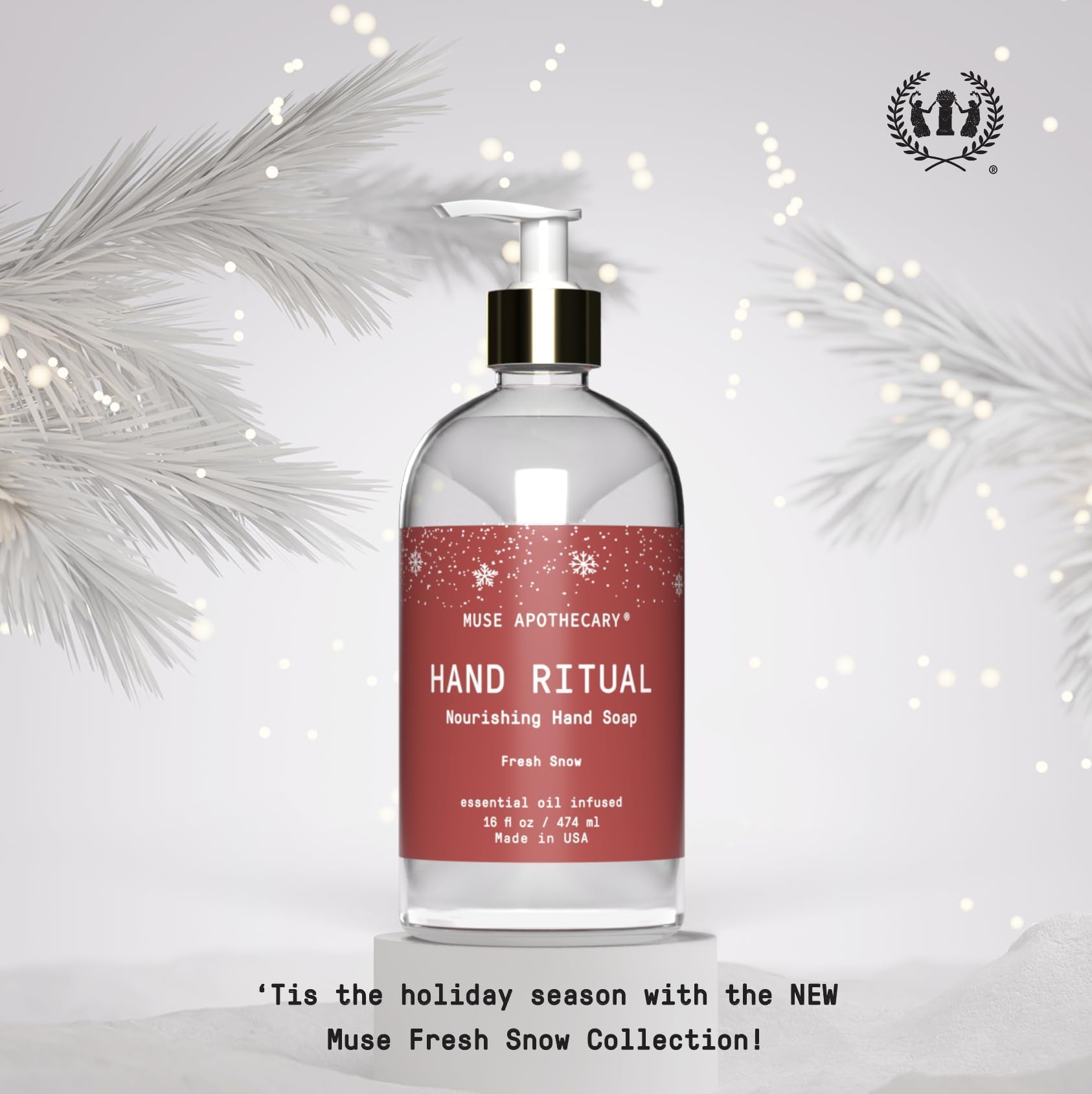 Fresh Snow scent on the label conveys a refreshing aromatherapy mood.