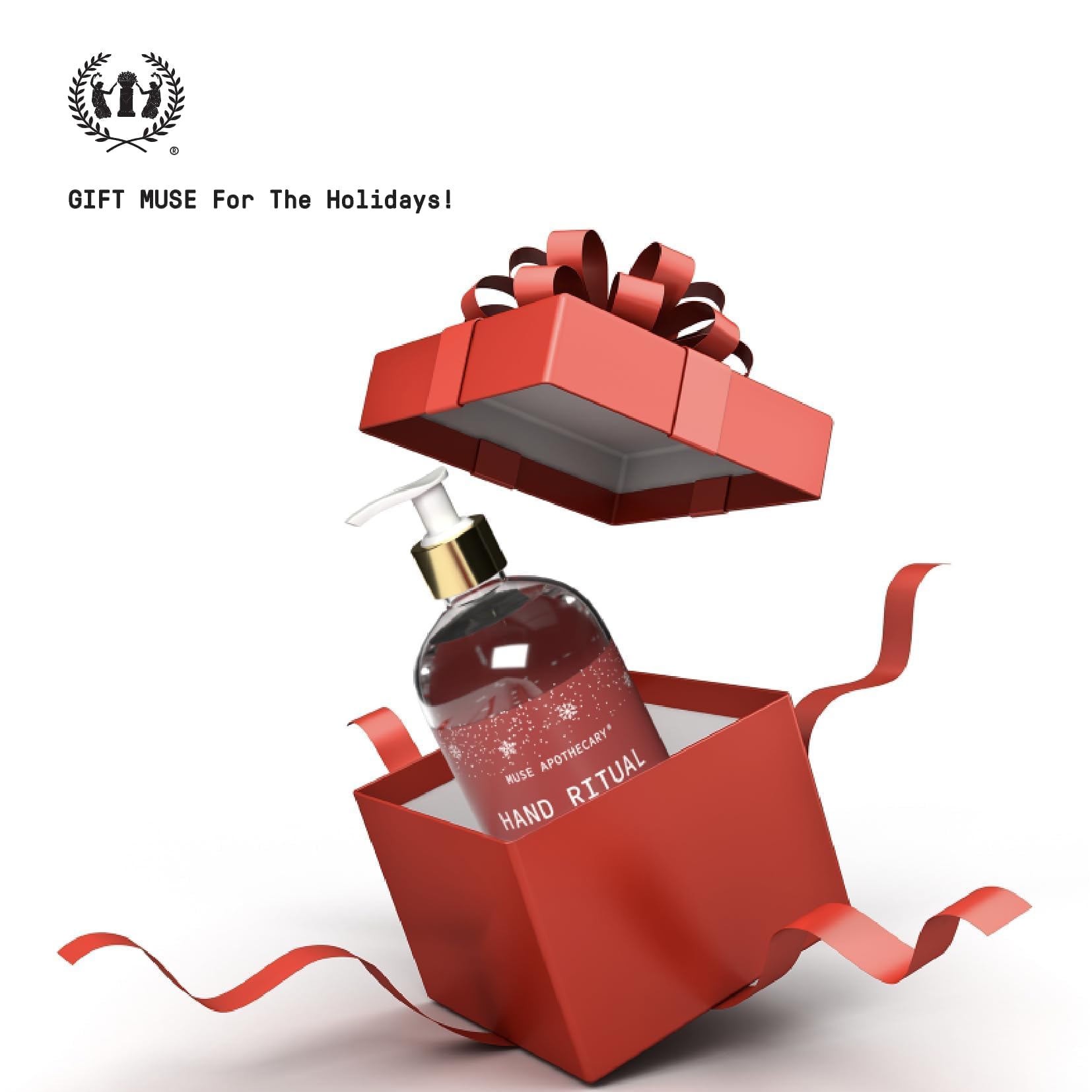Gift-ready Muse Apothecary Hand Ritual packaging suggests a thoughtful present.