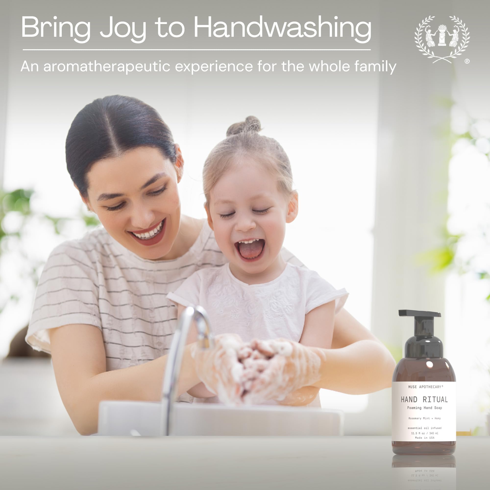 Muse Apothecary Hand Ritual USDA-bio logo emphasizes eco-friendly, biobased formulation.