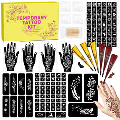 MuseLuxe tattoo kit 126 designs focus on stencil sheets for easy body art