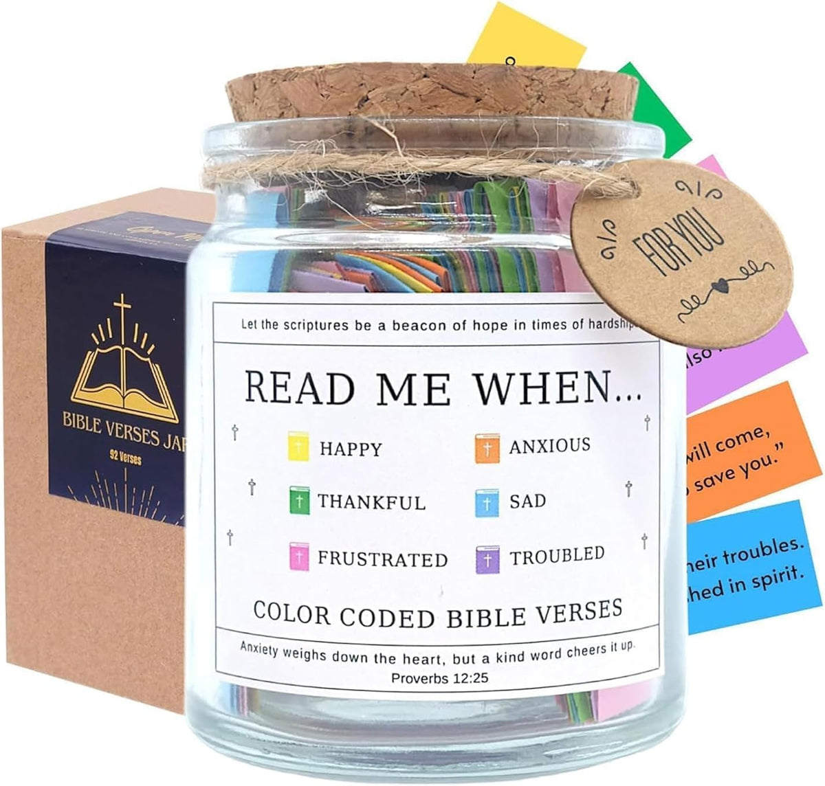 Musemory Bible Verse Jar open card showing a verse for daily reflection
