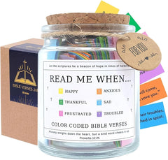 Musemory Bible Verse Jar open card showing a verse for daily reflection