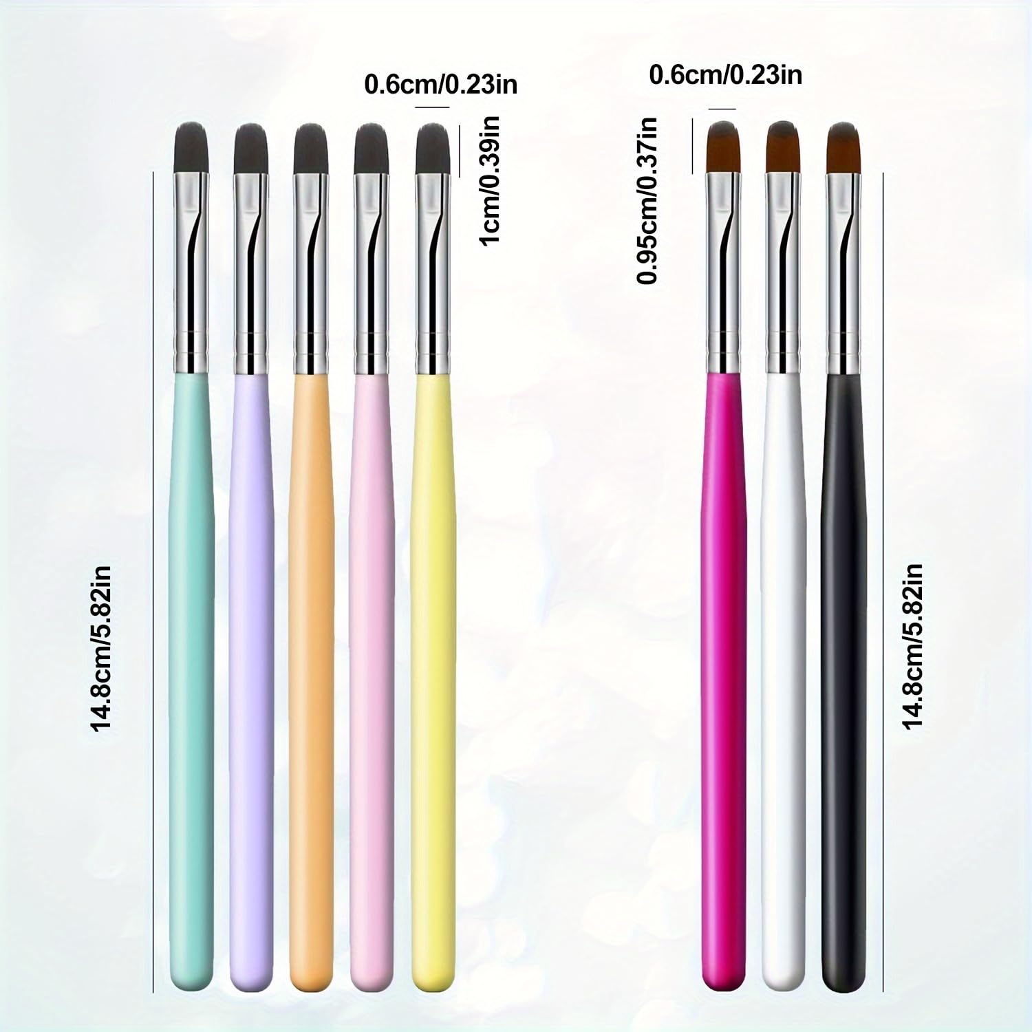 MUSILAN nail art brushes detailed-patterns support flowers, plaid, and cartoons.