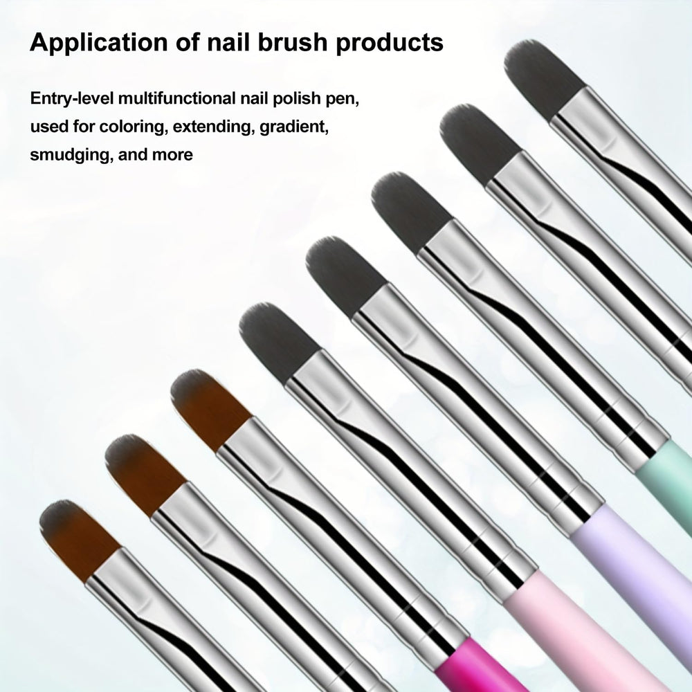MUSILAN nail art brushes ergonomic handles enable comfortable extended use.